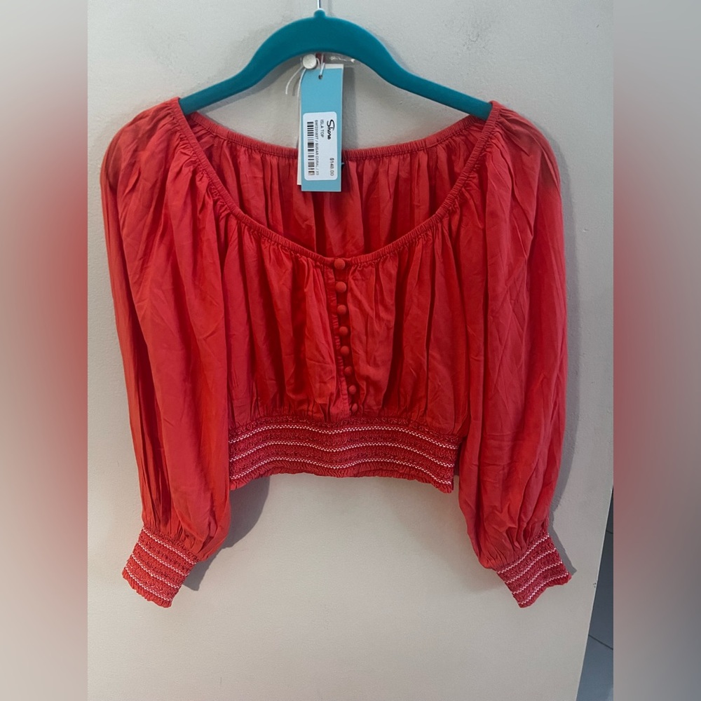 Shore Brand Isla Top NWT X Small Sugar Coral
